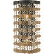 Naomi 2 Light 8 inch Antique Brass Sconce Wall Light