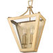 Montalcino 2 Light 10 inch Rubbed Brass Wall Sconce Wall Light