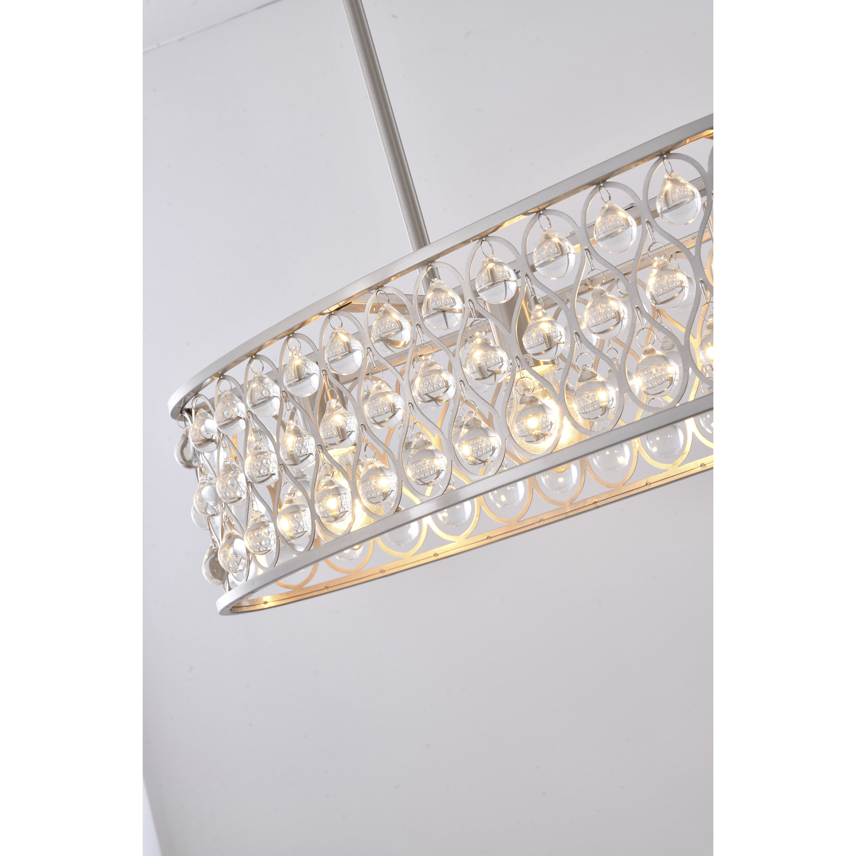 Canada 4 Light 9.8 inch Stain Nickel Chandelier Ceiling Light in Satin Nickel