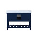 Clement 48 X 22 X 34.13 inch Blue Bathroom Vanity Cabinet