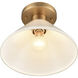 Vivica 1 Light 10 inch Brushed Gold Flush Mount Ceiling Light
