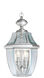 Monterey 2 Light 11 inch Brushed Nickel Outdoor Pendant Lantern