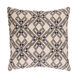 Subira 18 X 18 inch Cream and Navy Throw Pillow