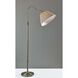 Shiloh 63 inch 100 watt Antique Brass Floor Lamp Portable Light