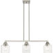 Aragon 3 Light 30 inch Brushed Nickel Linear Chandelier Ceiling Light