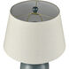 Monrow 23.5 inch 9 watt Light Blue Glazed Table Lamp Portable Light