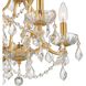 Filmore 4 Light 17.5 inch Antique Gold Mini Chandelier Ceiling Light in Clear Swarovski Strass