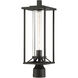 Trescott 1 Light 20 inch Coal Outdoor Post Mount Lantern, Great Outdoors