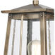 Kirkdale 2 Light 17 inch Vintage Brass Outdoor Post Light