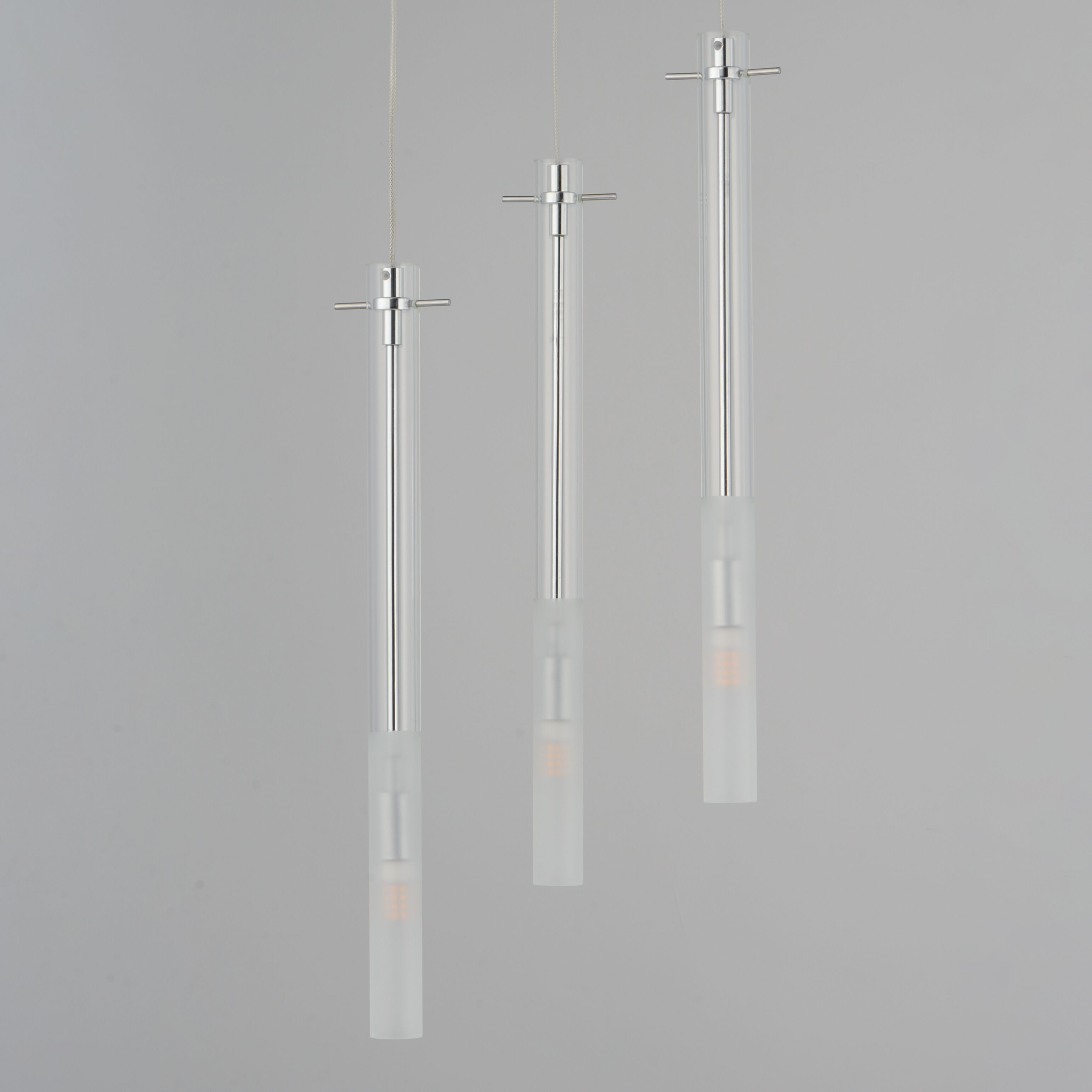 Pipette LED 11.75 inch Polished Chrome Multi-Light Pendant Ceiling Light