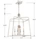 Sylvan 4 Light 21.5 inch Polished Nickel Lantern Chandelier Ceiling Light