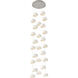 Torno LED 20 inch Metallic Beige Silver with Chalk Stack Multi-Pendant Ceiling Light