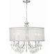 Hampton 5 Light 24 inch Polished Chrome Chandelier Ceiling Light