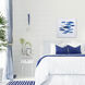 Sea Gold Blue Framed Art, Propac