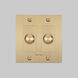 2G 100-120 Brass Dimmer Switch, LED