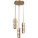 Tessera LED Novel Brass Chandelier Ceiling Light, Multi-Port