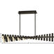 Stitch LED 42 inch Painted Black Oxide Chandelier Ceiling Light