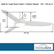 Concept IV 54 inch White Outdoor Ceiling Fan