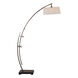 Calogero 74 inch 100 watt Bronze Arc Floor Lamp Portable Light, Matthew Williams