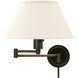 Home/Office 1 Light 12 inch Oil Rubbed Bronze Wall Lamp Wall Light in 12.5