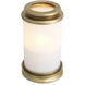 Carrington 17.72 inch Vintage Brass Hurricane Portable Light, Small