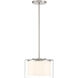 Parsons Studio 1 Light 10 inch Brushed Nickel Pendant Ceiling Light
