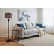 Samira 61 inch 100 watt Black Floor Lamp Portable Light