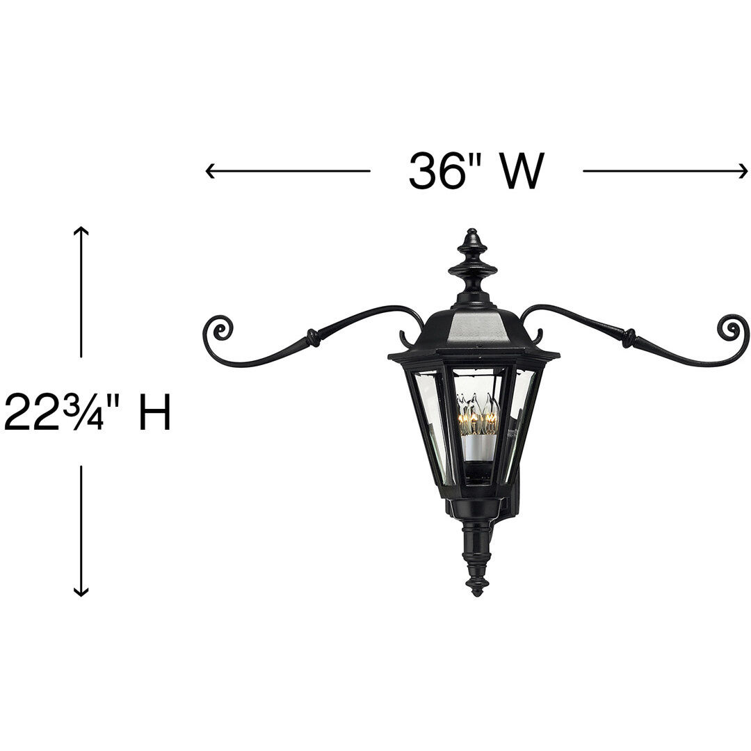 Estate Series Manor House Outdoor Wall Mount Lantern, Medium