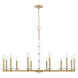 Kaden 12 Light 48 inch Modern Gold Chandelier Ceiling Light