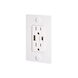 1G Duplex 125 White Outlet, USB A + C