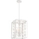 Birch 4 Light 12 inch Bisque White Pendant Ceiling Light