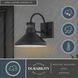 Highland Park 1 Light 9.5 inch Matte Black and White Outdoor Motion Sensor Wall Light
