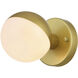 Majesty 1 Light 5 inch Brass Bath Sconce Wall Light