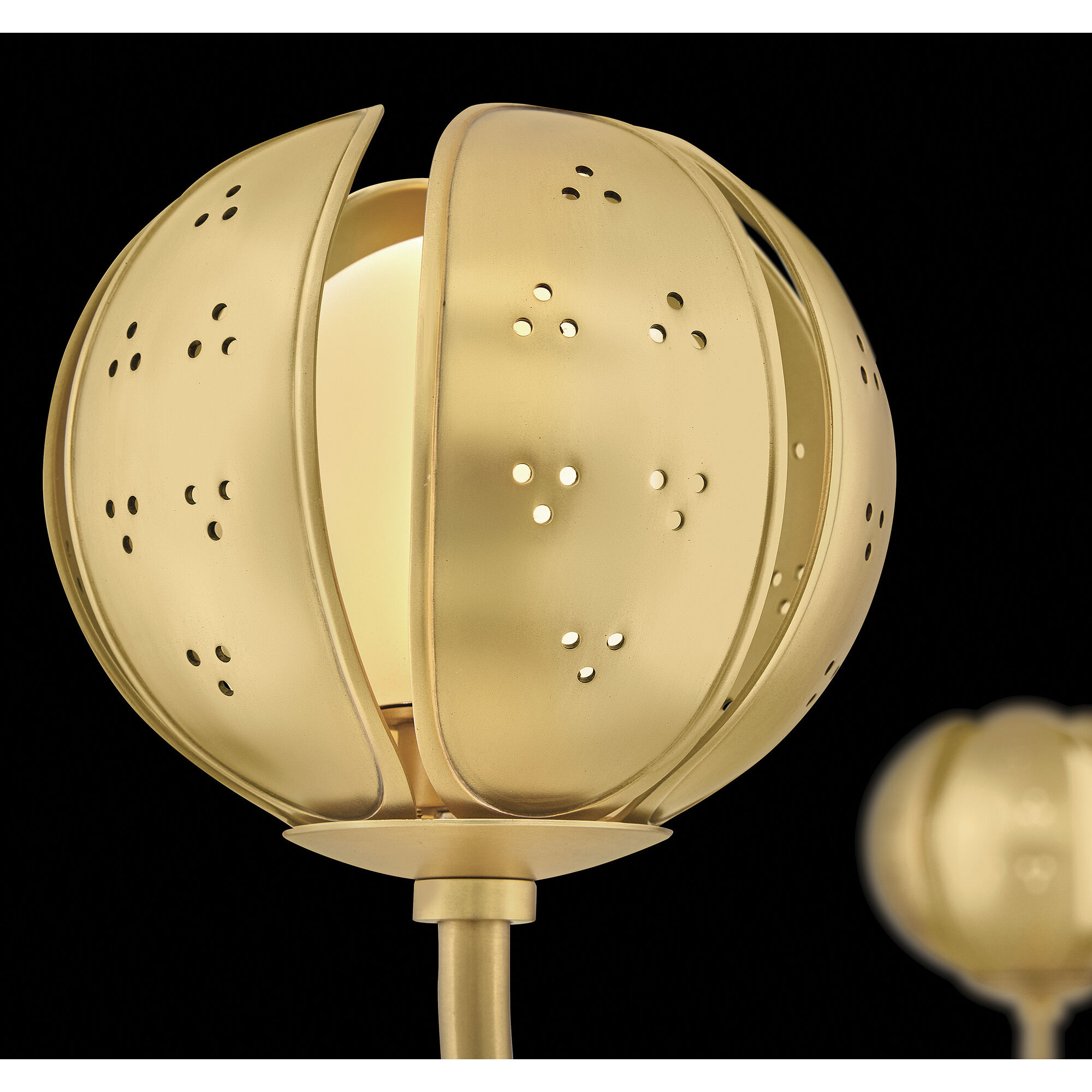 Anthos 4 Light 54 inch Unlacquered Brass Linear Pendant Ceiling Light