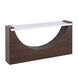 Corsa 60 X 16 inch Walnut with White Console Table