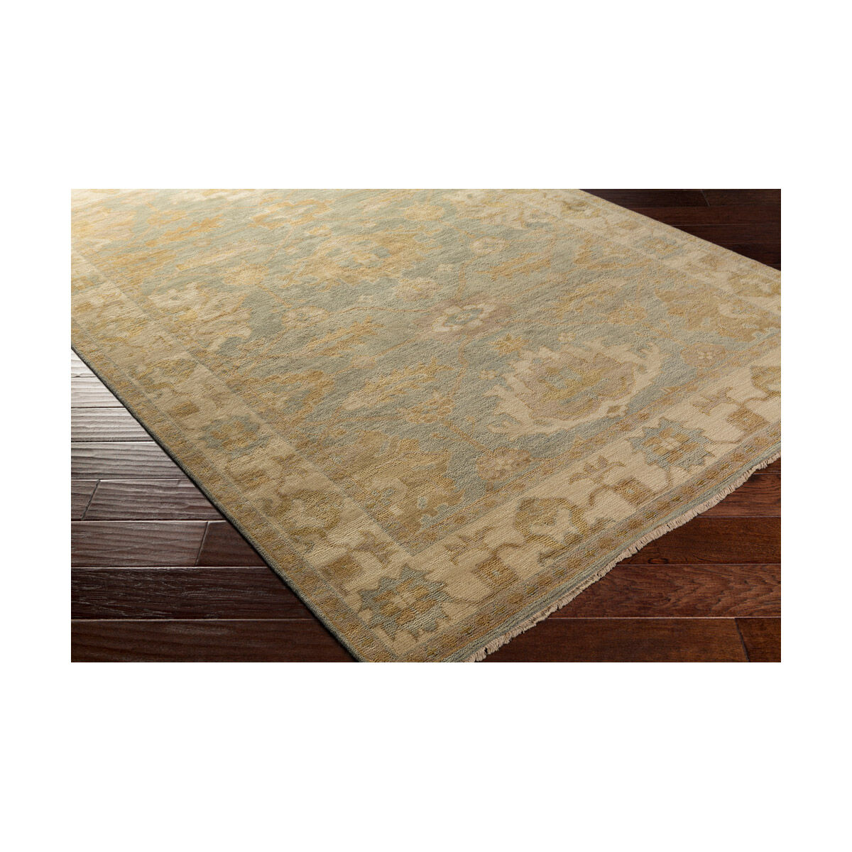 Hillcrest 102 X 66 inch Butter/Sea Foam/Tan/Cream Rugs, Wool