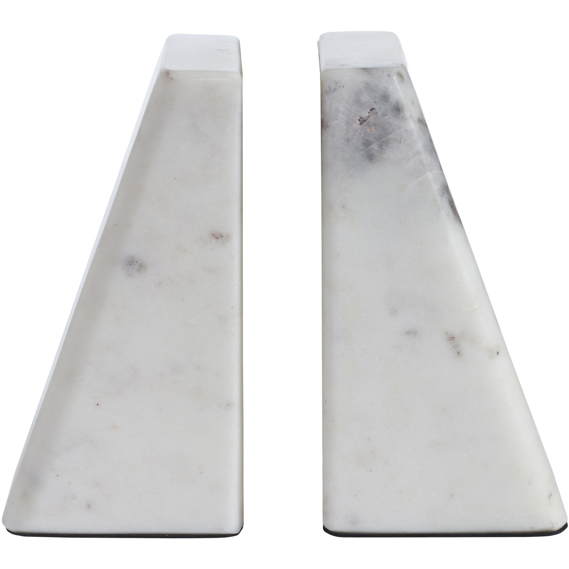 Carvella 4.33 inch White Marble Bookends, Set of 2