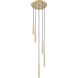 Forest LED 12 inch Modern Gold Chandelier Ceiling Light