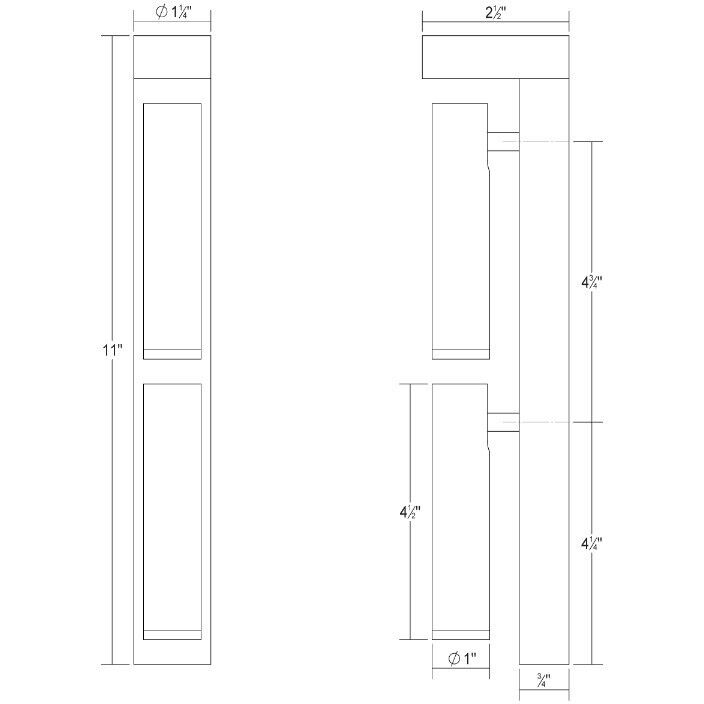 Haim LED 1.5 inch Textured White ADA Wall Sconce Wall Light