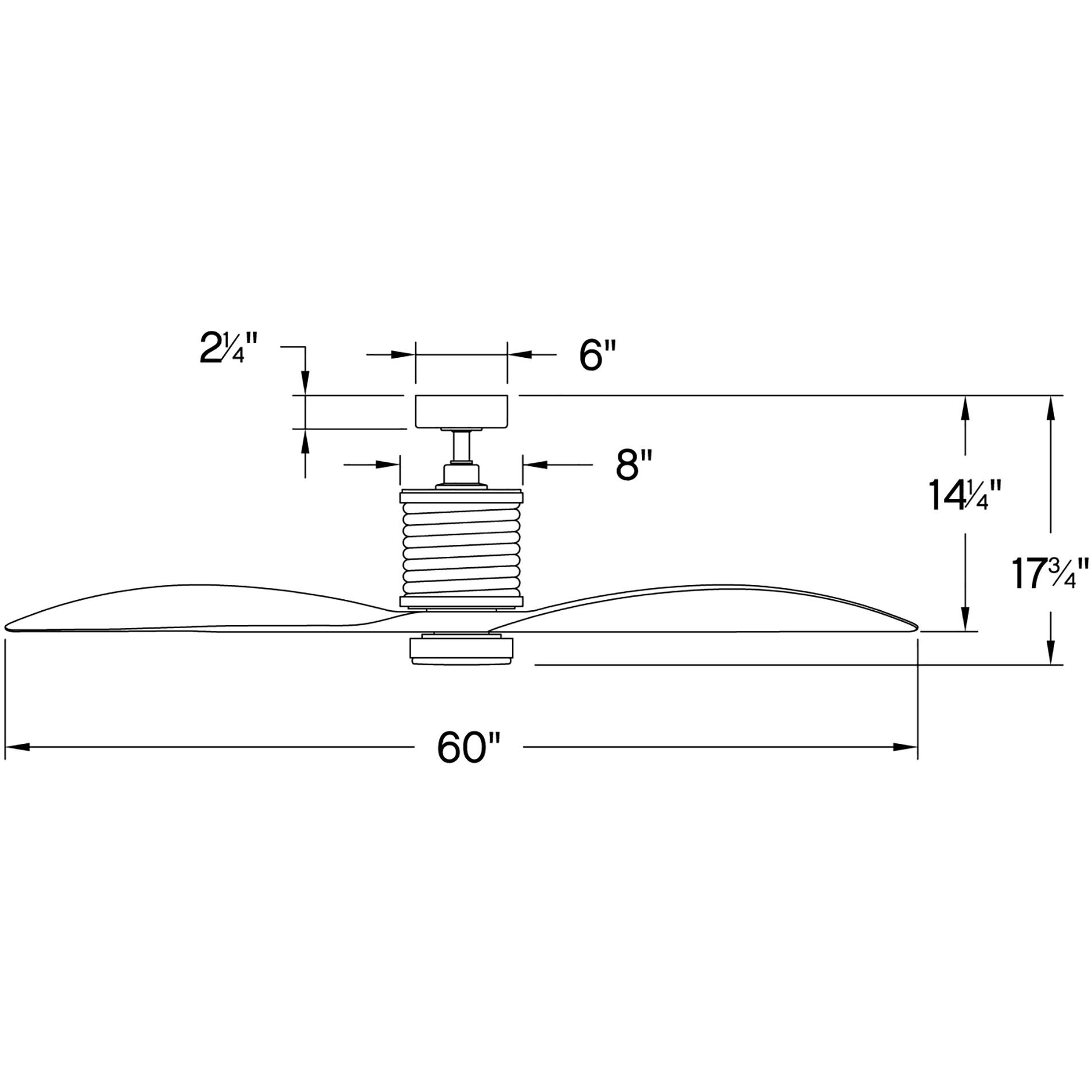 Marin 60 inch Metallic Matte Bronze with Walnut Blades Fan