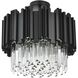 Willow 4 Light 16 inch Black Flush Mount Ceiling Light
