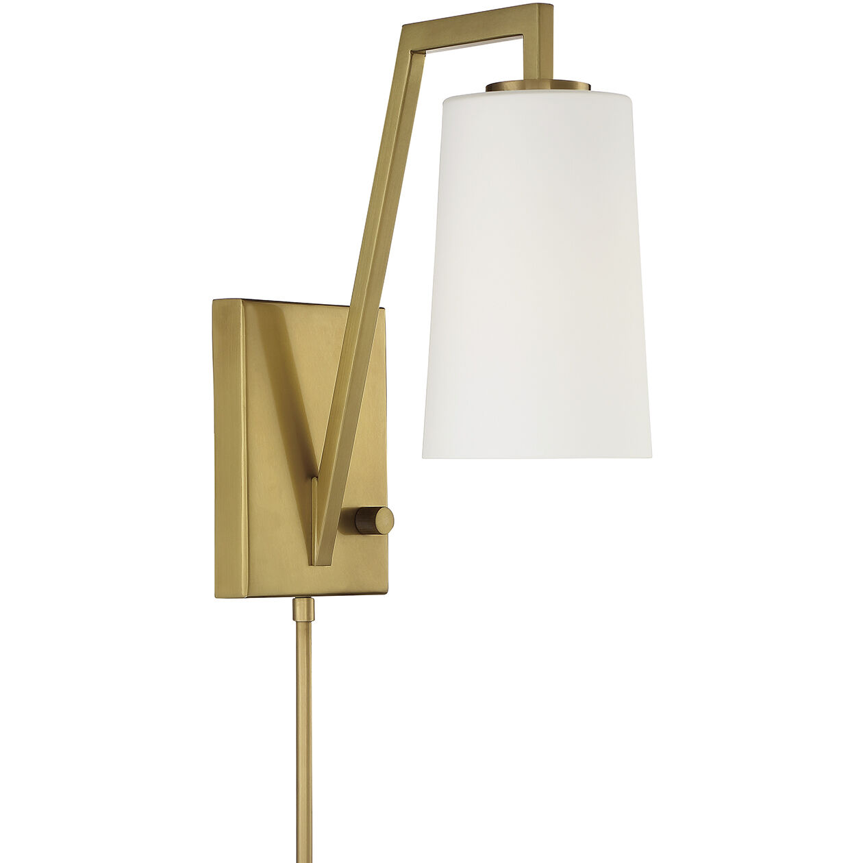 Avon 10.25 inch 60.00 watt Aged Brass Task Sconce Wall Light