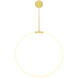 Hoops LED 5 inch Satin Gold Chandelier Ceiling Light