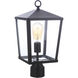 Olsen 1 Light 16 inch Midnight Outdoor Post Light