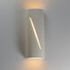 Puff LED 16 inch Chaulk White Outdoor Wall Mount