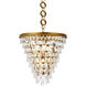 Nordic 5 Light 18 inch Brass Pendant Ceiling Light
