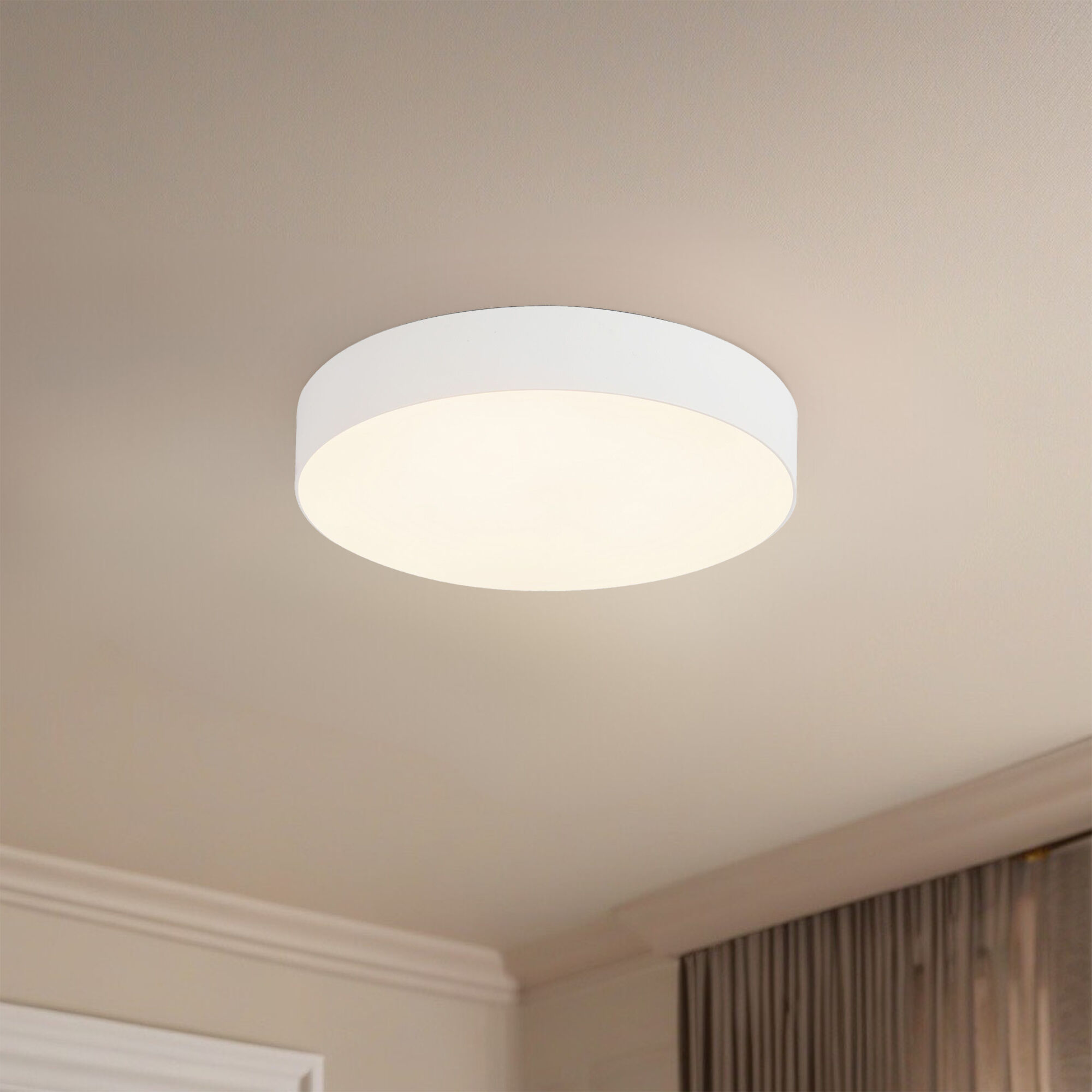 Rynn 5.25 inch White Flush Mount Ceiling Light