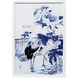 Blue And White Asian Garden 51 X 35 inch Print