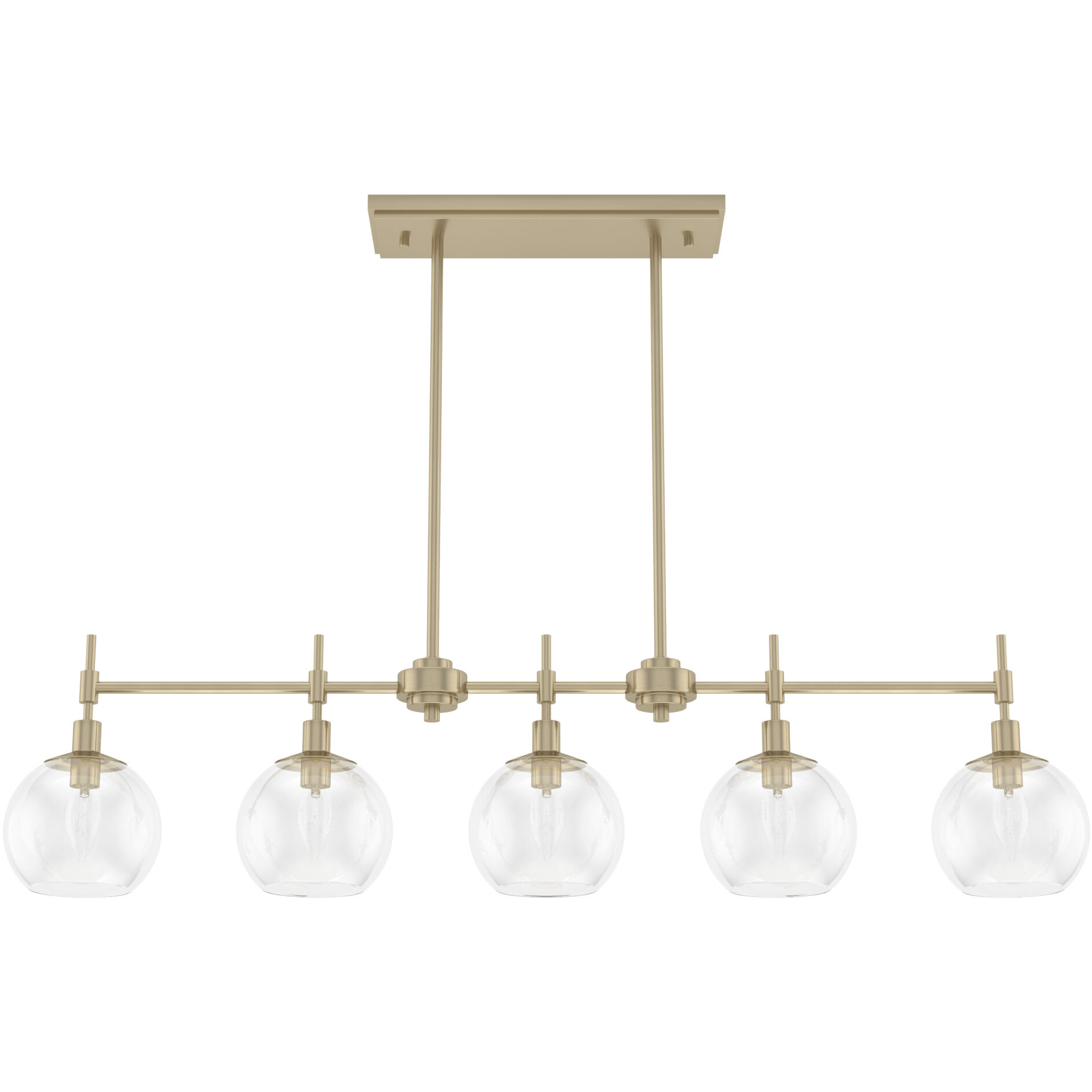Xidane 5 Light 42 inch Alturas Gold Linear Chandelier Ceiling Light