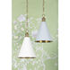 Fenimore 1 Light 12.5 inch Aged Brass and Soft White Pendant Ceiling Light